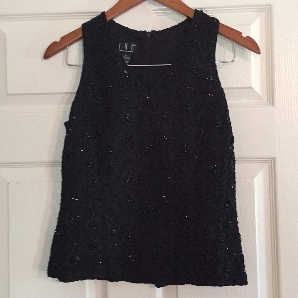 Inc international dress sequin black tank